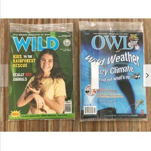 Oct 2002 Kids Nature Magazines Weather Frogs*Owl*Tree House Family*Wild Feb 2003